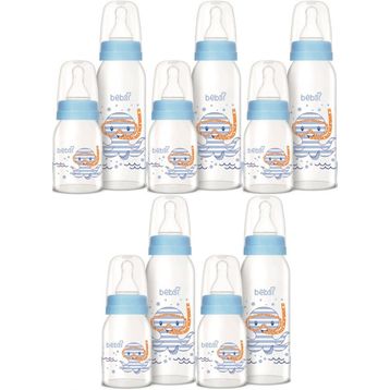 Bebsi Mavi 250 ml + 125 ml 5'li Cam Biberon Seti