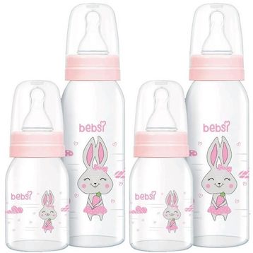 Bebsi Pembe 250 ml + 125 ml 2'li Cam Biberon Seti
