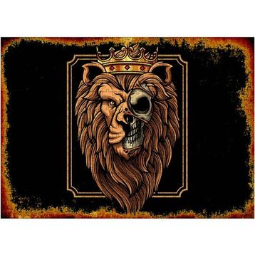 Bedeko Aslan Kral Ahşap 50x70 cm 500 Parça Puzzle