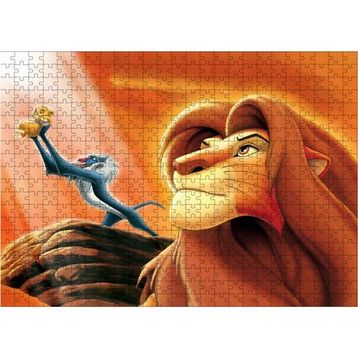 Bedeko Aslan Kral Ahşap 50x70 cm 500 Parça Puzzle
