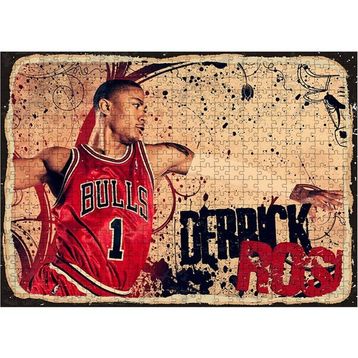 Bedeko Chicago Bulls Nba Ahşap 50x70 cm 500 Parça Puzzle
