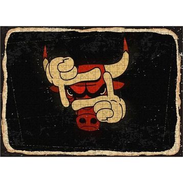 Bedeko Chicago Bulls Nba Ahşap 50x70 cm 500 Parça Puzzle
