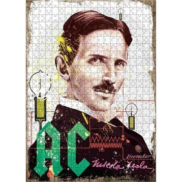 Bedeko Nicola Tesla Ac Ahşap 50x70 cm 500 Parça Puzzle