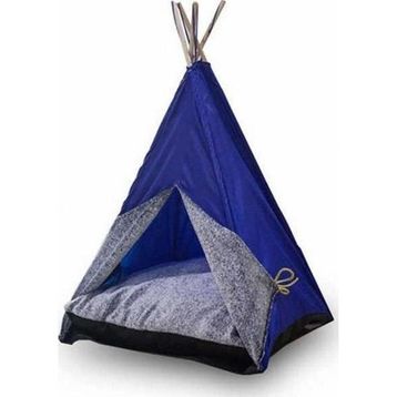 Bedspet ​Mavi 50x50x70 cm Kedi ve Küçük Irk Köpek Çadırı