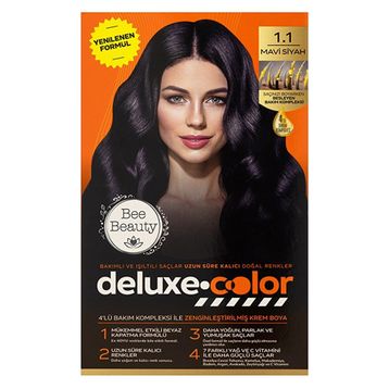 Bee Beauty 1.1 Mavi Siyah 50 ml Tüp Saç Boyası