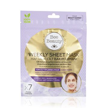 Bee Beauty 7'li Kağıt Yüz Maskesi