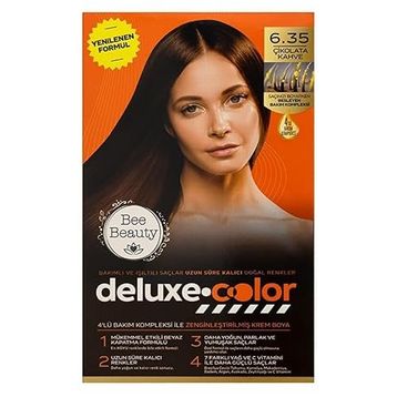 Bee Beauty Deluxe Color Kit 6.35 Çikolata Kahve Saç Boyası