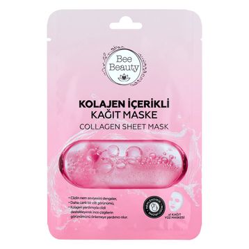 Bee Beauty Kolajen İçerikli Kağıt 25 ml Yüz Maskesi