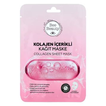Bee Beauty Kolajen İçerikli Kağıt 25 ml Yüz Maskesi