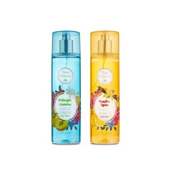 Bee Beauty Midnight Jasmine 200 ml + Vanilla Spice 200 ml Vücut Spreyi