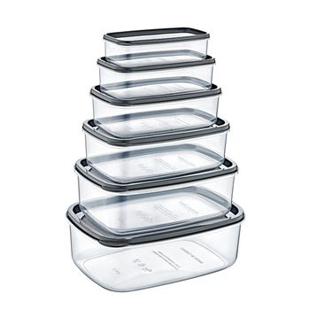 Bee Home 6'lı Şeffaf Saklama Kabı