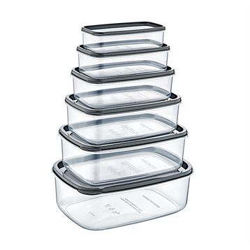 Bee Home 6'lı Şeffaf Saklama Kabı