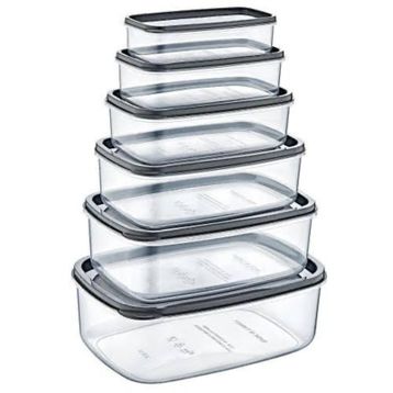 Bee Home 6'lı Şeffaf Saklama Kabı