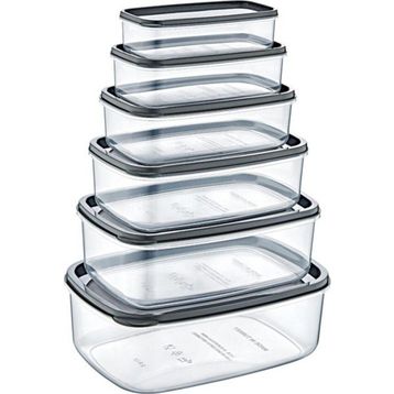 Bee Home 6'lı Şeffaf Saklama Kabı