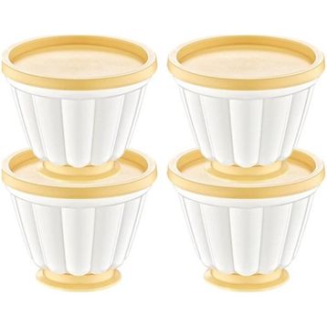 Bee Home AK-565 Sarı 4'lü Puding Kabı