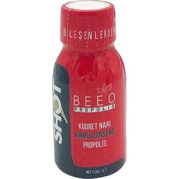 Beeo 50 ml Propolis Shot Kudret Narı Kırmızı Giseng
