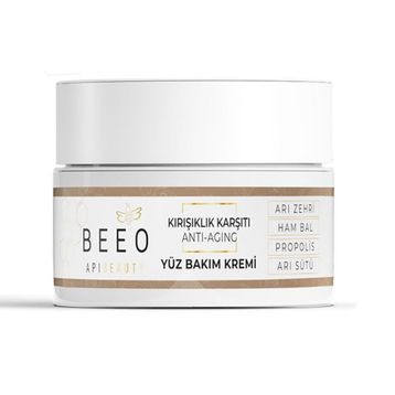 Bee'O Apibeauty Arı Zehirli Propolisli Arı Sütlü Anti Aging 50 ml Yüz Bakım Kremi