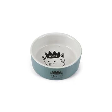 Beeztees 11.5 cm 180 ml Mavi Seramik Kedi Mama ve Su Kabı