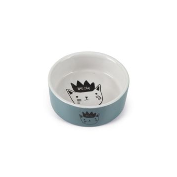 Beeztees 11.5 cm 180 ml Mavi Seramik Kedi Mama ve Su Kabı