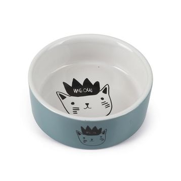 Beeztees 11.5 cm 180 ml Mavi Seramik Kedi Mama ve Su Kabı