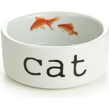 Beeztees 11.5 cm 300 ml Beyaz Seramik Kedi Mama ve Su Kabı