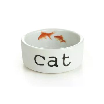 Beeztees 11.5 cm 300 ml Beyaz Seramik Kedi Mama ve Su Kabı