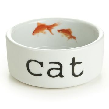 Beeztees 11.5 cm 300 ml Beyaz Seramik Kedi Mama ve Su Kabı