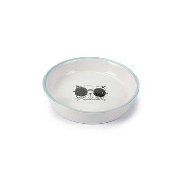 Beeztees 16 cm 300 ml Beyaz Seramik Kedi Mama ve Su Kabı