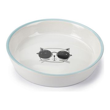 Beeztees 16 cm 300 ml Beyaz Seramik Kedi Mama ve Su Kabı