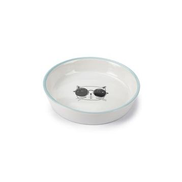 Beeztees 16 cm 300 ml Beyaz Seramik Kedi Mama ve Su Kabı