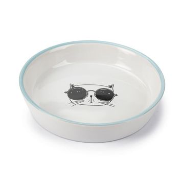 Beeztees 16 cm 300 ml Beyaz Seramik Kedi Mama ve Su Kabı