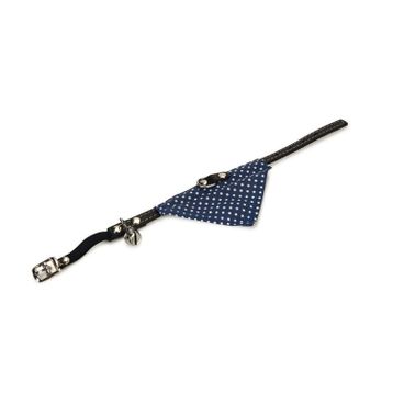 Beeztees Bandanalı Zilli 24-29 cm Mavi Kedi Boyun Tasması