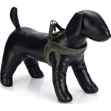 Beeztees DBL 20 mm 46 cm Velur Yeşil XS Köpek Göğüs Tasması