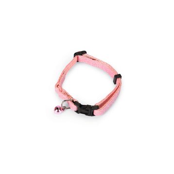 Beeztees Glitter Pembe 23-32 cm Zilli Kedi Boyun Tasması