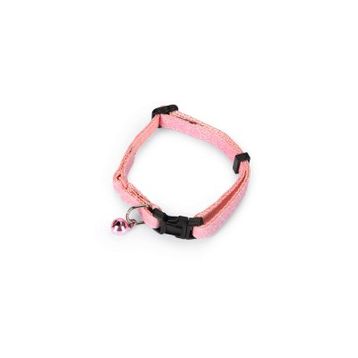 Beeztees Glitter Pembe 23-32 cm Zilli Kedi Boyun Tasması