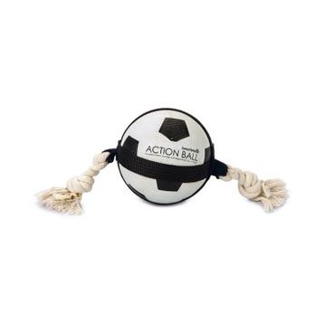 Beeztees İpli Futbol Topu 12.5 cm Köpek Oyuncağı