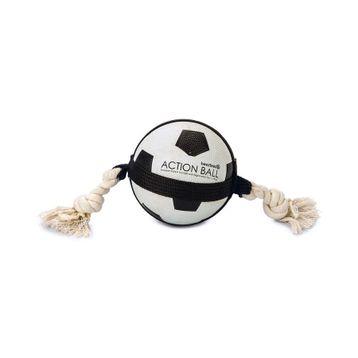 Beeztees İpli Futbol Topu 12.5 cm Köpek Oyuncağı