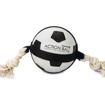 Beeztees İpli Futbol Topu 12.5 cm Köpek Oyuncağı