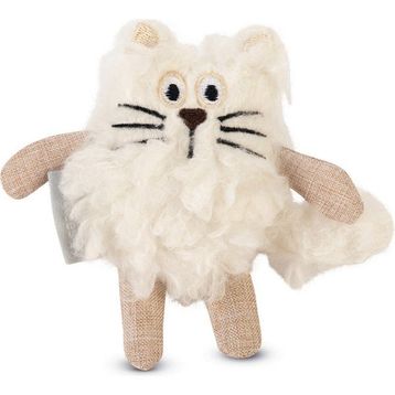 Beeztees Kedi Beyaz 15x10x3 cm Peluş Kedi Oyuncağı