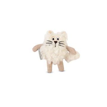 Beeztees Kedi Beyaz 15x10x3 cm Peluş Kedi Oyuncağı