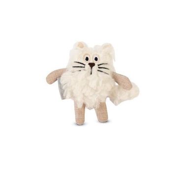Beeztees Kedi Beyaz 15x10x3 cm Peluş Kedi Oyuncağı