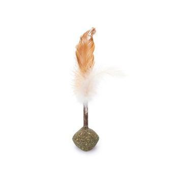 Beeztees Matatabi Ucunda Tüy Kediotu Topu 16 cm Kedi Oyuncağı