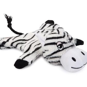 Beeztees Sesli Kaplan 18x19x8 cm Beyaz Siyah Peluş Köpek Oyuncağı