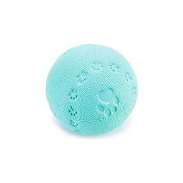 Beeztees Sesli Top Kauçuk 7.5 cm Turkuaz Köpek Oyuncağı