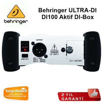 Behringer Ultra DI100 Aktif DI-Box