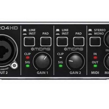 Behringer UMC204HD 2 Giriş 4 Çıkış Usb Stüdyo Ses Kartı