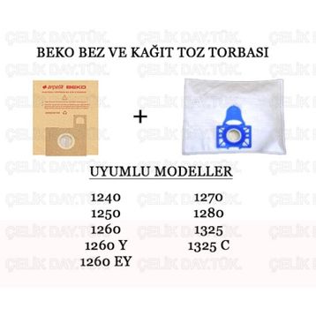 Beko 1325 10 lu Süpürge Toz Torbası