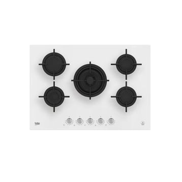 Beko KOCW 75220 D Wok Gözlü Beyaz Cam Ankastre Ocak