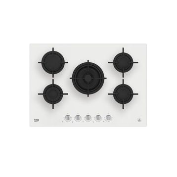 Beko KOCW 75220 D Wok Gözlü Beyaz Cam Ankastre Ocak