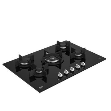 Beko KOCW 75220 D Wok Gözlü Beyaz Cam Ankastre Ocak